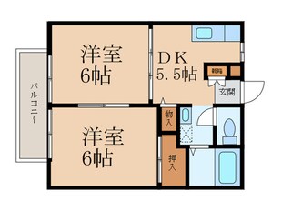 サンライフローゼの物件間取画像